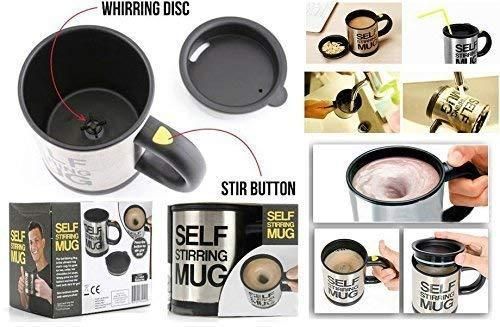 Self Stirring Coffee Mug – Automatic Mixing Travel Cup for Hot Drinks