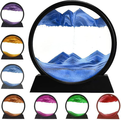 Relaxing Kinetic Sand Art Desk Toy – Zen Table Decor for Stress Relief & Office Calm
