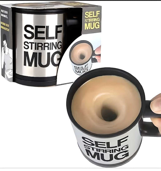 Self Stirring Coffee Mug – Automatic Mixing Travel Cup for Hot Drinks