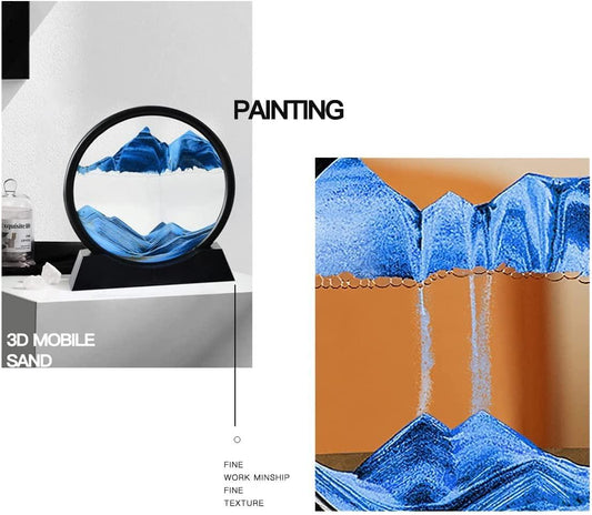 Relaxing Kinetic Sand Art Desk Toy – Zen Table Decor for Stress Relief & Office Calm