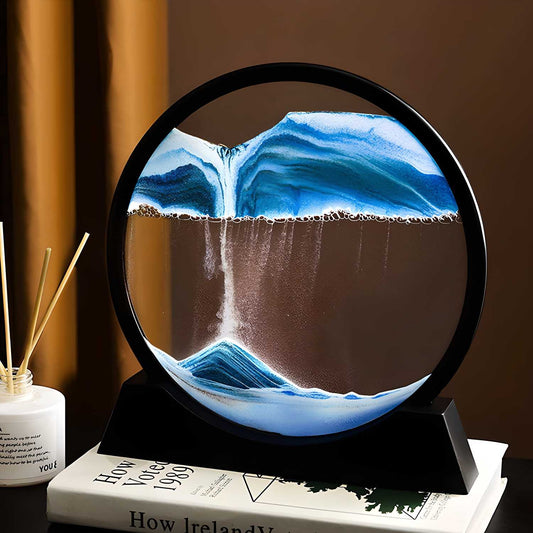 Relaxing Kinetic Sand Art Desk Toy – Zen Table Decor for Stress Relief & Office Calm
